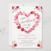 リトルスウィートガールズベビーシャワー招待状 招待状 (正面)