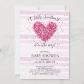 リトルスウィートガールズベビーシャワー招待状 招待状 (正面)