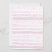 リトルスウィートガールズベビーシャワー招待状 招待状 (裏面)