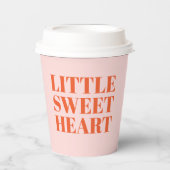 リトルスウィートガールファースト誕生日 紙コップ (正面)