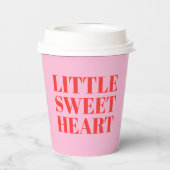 リトルスウィートガールファースト誕生日 紙コップ (裏面)