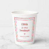 リトルスウィートガール1st誕生日パーティー 紙コップ (裏面)