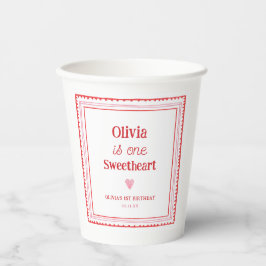 リトルスウィートガール1st誕生日パーティー 紙コップ