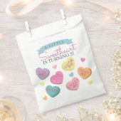 リトルスウィートキャンディバースデーパーティー フェイバーバッグ (クリップ留めされた状態)