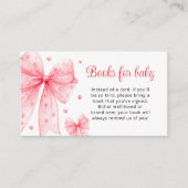 リトルスウィートキュートピンクボウベビー エンクロージャーカード (正面)