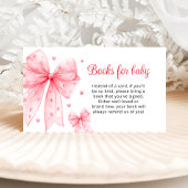 リトルスウィートキュートピンクボウベビー エンクロージャーカード