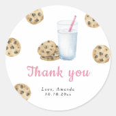 リトルスウィートクッキー誕生日パ感謝していーティ ラウンドシール (正面)