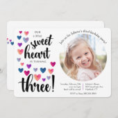 リトルスウィートサード誕生日招待状 招待状 (正面/裏面)