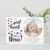 リトルスウィートサード誕生日招待状 招待状 (スタンド正面)