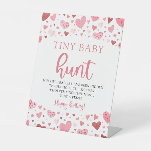 リトルスウィートチニーベビー狩りベビーシャワーゲーム 台座サイン (正面)