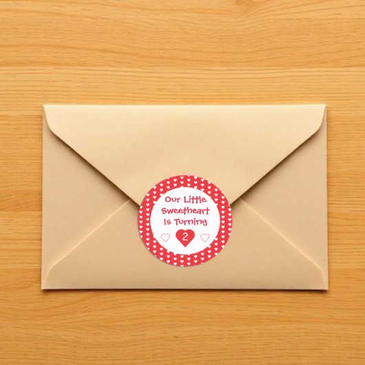 リトルスウィートトドラー誕生日 ラウンドシール