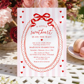 リトルスウィートハート ボウ ベイビーシャワー 招待状