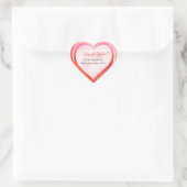 リトルスウィートバレンタインの水の色ベビーシャワー ハートシール (バッグ)
