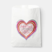 リトルスウィートバレンタインの水の色ベビーシャワー フェイバーバッグ (正面)