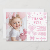 リトルスウィートバレンタインズガール誕生日 サンキューカード (正面)