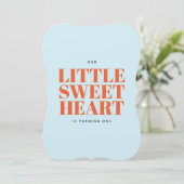 リトルスウィートバレンタインズボーイファースト誕生日 招待状 (スタンド正面)