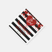 リトルスウィートバレンタインデイベビーシャワー スタンダードカクテルナプキン (角)