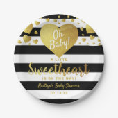 リトルスウィートバレンタインデイベビーシャワー ペーパープレート (正面)