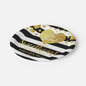 リトルスウィートバレンタインデイベビーシャワー ペーパープレート (アングル)