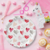 リトルスウィートバレンタインデイベビーシャワー ペーパープレート (パーティー)