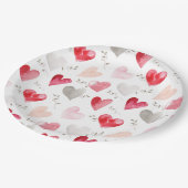 リトルスウィートバレンタインデイベビーシャワー ペーパープレート (アングル)