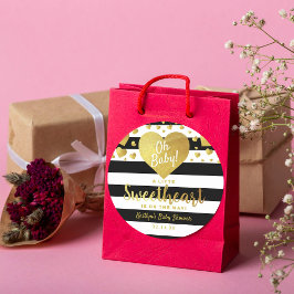 リトルスウィートバレンタインデイベビーシャワー ラウンドシール