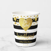 リトルスウィートバレンタインデイベビーシャワー 紙コップ (裏面)