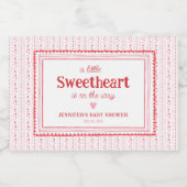 リトルスウィートバレンタインデーのシャワー特典 スパークリングワインラベル (シングルラベル)