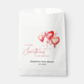 リトルスウィートバレンタインデーモダンベビーシャワー フェイバーバッグ (正面)