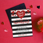 リトルスウィートバレンタインデー任意の年齢誕生日 サンキューカード