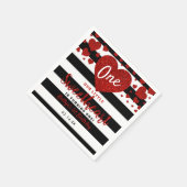 リトルスウィートバレンタインデー任意の年齢誕生日 スタンダードカクテルナプキン (角)