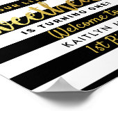 リトルスウィートバレンタインデー任意の年齢誕生日 ポスター (角)