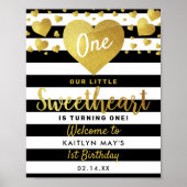 リトルスウィートバレンタインデー任意の年齢誕生日 ポスター (正面)