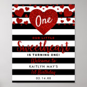 リトルスウィートバレンタインデー任意の年齢誕生日 ポスター (正面)