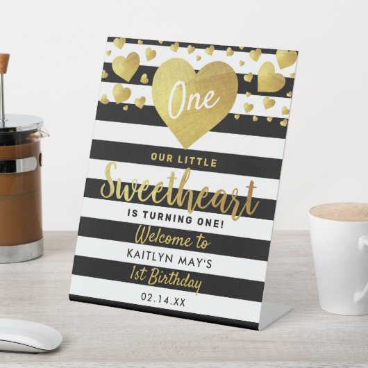 リトルスウィートバレンタインデー任意の年齢誕生日 台座サイン (インサイチュ)