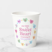 リトルスウィートバレンタインデー誕生日パーティー 紙コップ (正面)