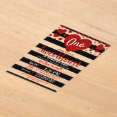 リトルスウィートバレンタインデー誕生日 アクリル招待状 (レイダウン)