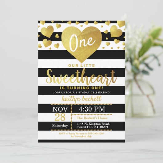 リトルスウィートバレンタインデー誕生日 招待状 (スタンド正面)