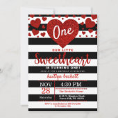 リトルスウィートバレンタインデー誕生日 招待状 (正面)