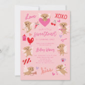 リトルスウィートバレンタインパピーバースデーパーティー 招待状 (正面)