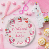 リトルスウィートバレンタインパピー誕生日 ペーパープレート (パーティー)