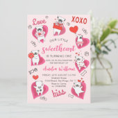 リトルスウィートバレンタインパピー誕生日 招待状 (スタンド正面)