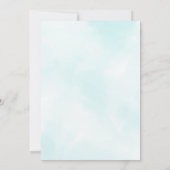 リトルスウィートバレンタインブルーボーイベビーシャワー 招待状 (裏面)