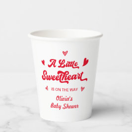リトルスウィートバレンタインベビーシャワーニュートラル 紙コップ