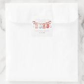 リトルスウィートバレンティーンズガールベビーシャワー スクエアシール (バッグ)