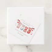 リトルスウィートバレンティーンズガールベビーシャワー フェイバータグ (インサイチュ)