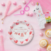 リトルスウィートバレンティーンズガールベビーシャワー ペーパープレート (パーティー)