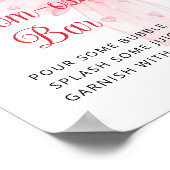 リトルスウィートピンクボウベイビーシャワーマムオーサバー ポスター (角)