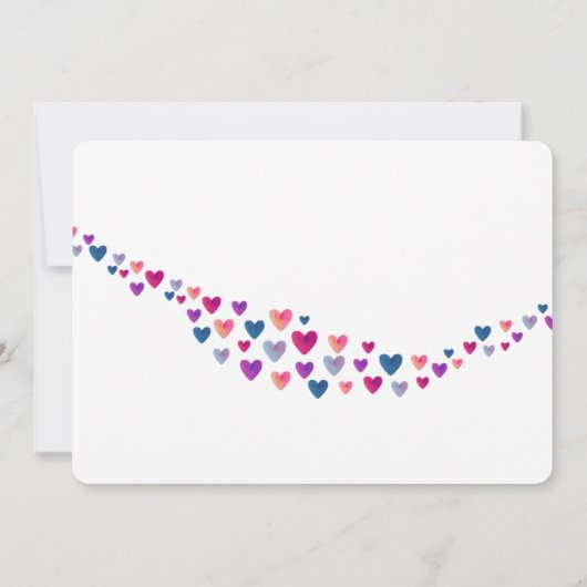 リトルスウィートファースト誕生日招待状 招待状 (裏面)