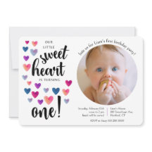 リトルスウィートファースト誕生日招待状